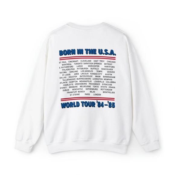 Bruce Springsteen Born in the USA World Tour Graphic Sweatshirt | Unisex Vintage - Picture 4 of 6